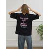 Loose Printed T-shirt Western Style New Fashion Loose Casual Print Letters Cotton T-shirt Top