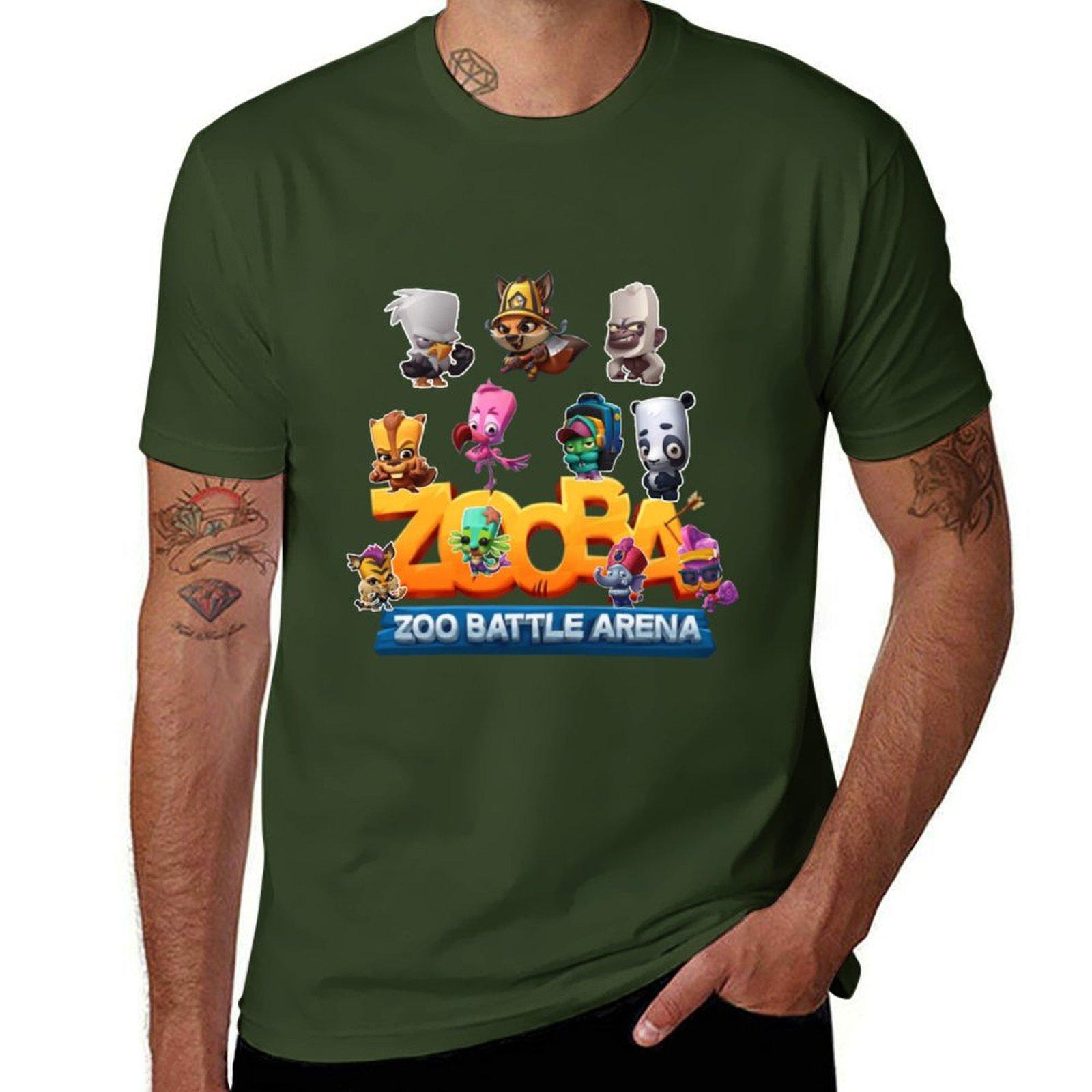

zooba T-Shirt anime summer clothes for a boy shirts graphic tees T-shirts for men cotton M