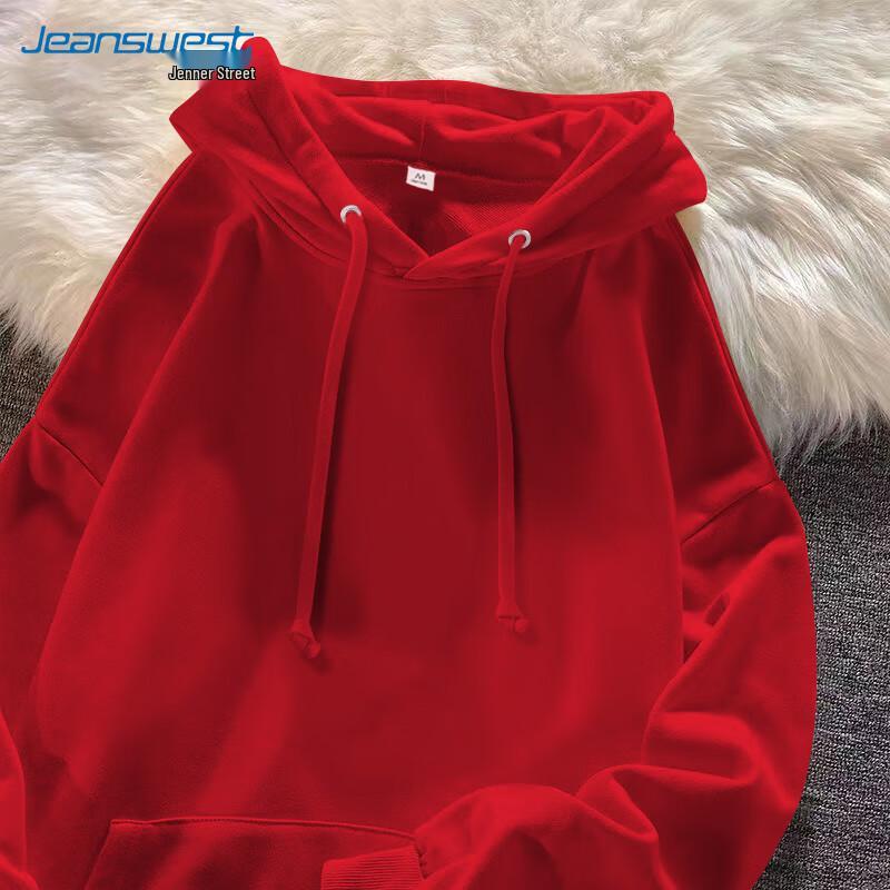 Jeanswest Women's Korean Style Loose Fit Hooded Sweatshirt