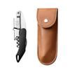 Stainless Steel Corkscrew Wine Key Beer Bottle Opener Foil Cutter Wood Handle Openers Waiters Wine Knife Corkscrews Sommelier