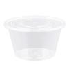 Disposable Round Plastic Food Container with Lid