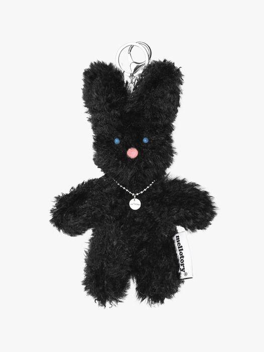 

mellotory buckle rabbit keychain (black) black