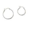 S925 Sterling Silver Simple Plain Personality Circle Waterproof Hoop Earrings