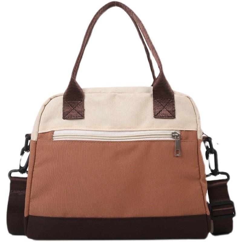 Trendy French Canvas Bag For Women Urban Style Chic Summer Crossbody Handbag