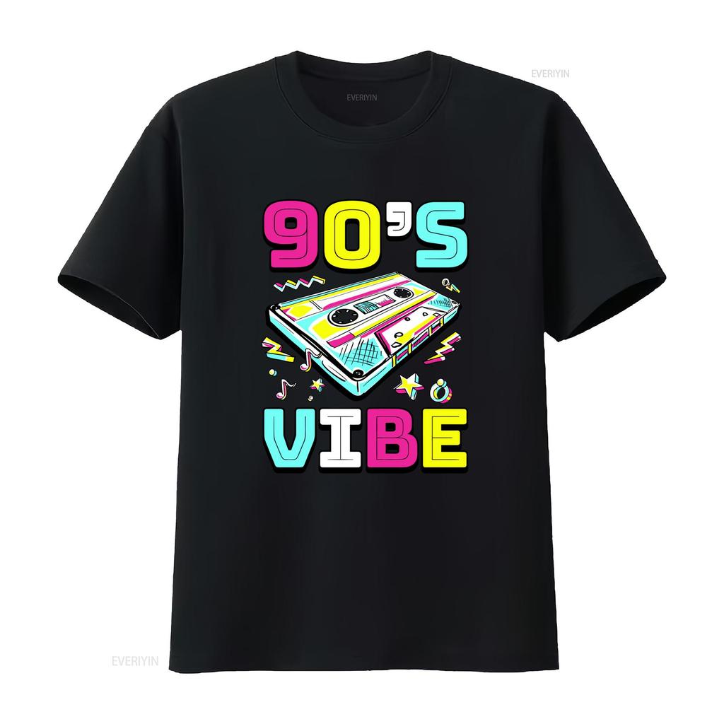 90 s Vibe Retro T Shirt Colorful Cassette Design for Perfect Music Lovers vintage Washed Stylish fashion streetwear Comfortable
