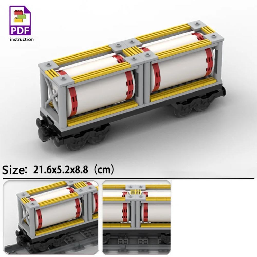 

MOC Топливный бак Конструктор Винные бочки Контейнер для товаров Кирпичики для вилочного погрузчика Игрушки Подарок для мальчиков