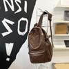 Trendy Pu Textured Backpack, Men's College Style Backpack, Outdoor Commuting Short-Distance Travel Large Capacity Backpack