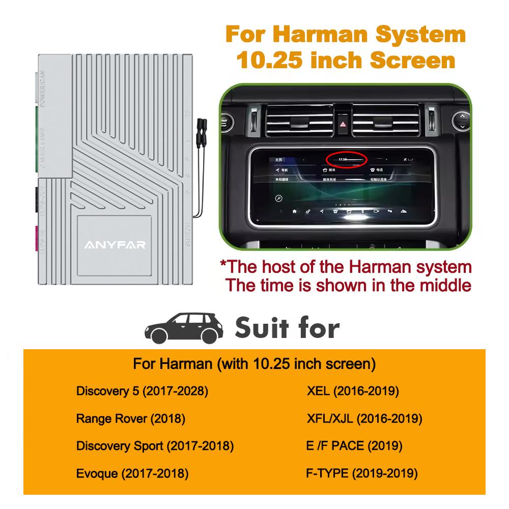 Wireless Carplay Android Auto Fits For Land Rover Jaguar Bosch Discovery 4 Evoque Freelander 2 XE XF XJ Decorde