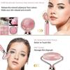 Electric Jade Roller Face Massager,3-in-1,100% Natural Rose Quartz Facial Roller