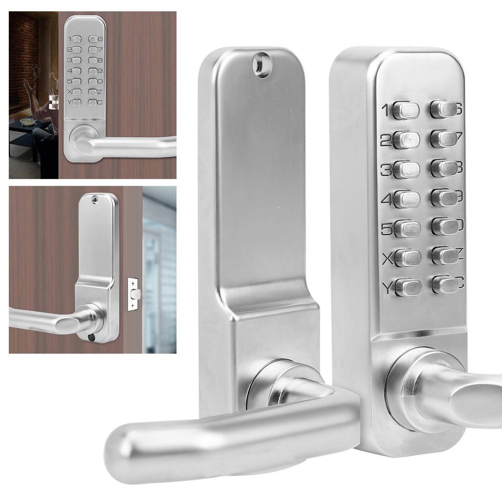 Digital Door Lock, 4-7 Digit Keypad Lock, Waterproof, Battery-Free, Secure, Anti-Theft Lock for Homes, Apartments, Hotels