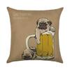 Cartoon Digital Print Pattern Linen Pillowcase Office Car Home Sofa Decorative Cushion Cover