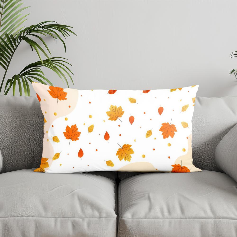 Home Decor Halloween Cat & Pumpkin Pillow Suitable For Sofa Bedroom Car Pillow Cover Cushion Rectangular Back Cushion