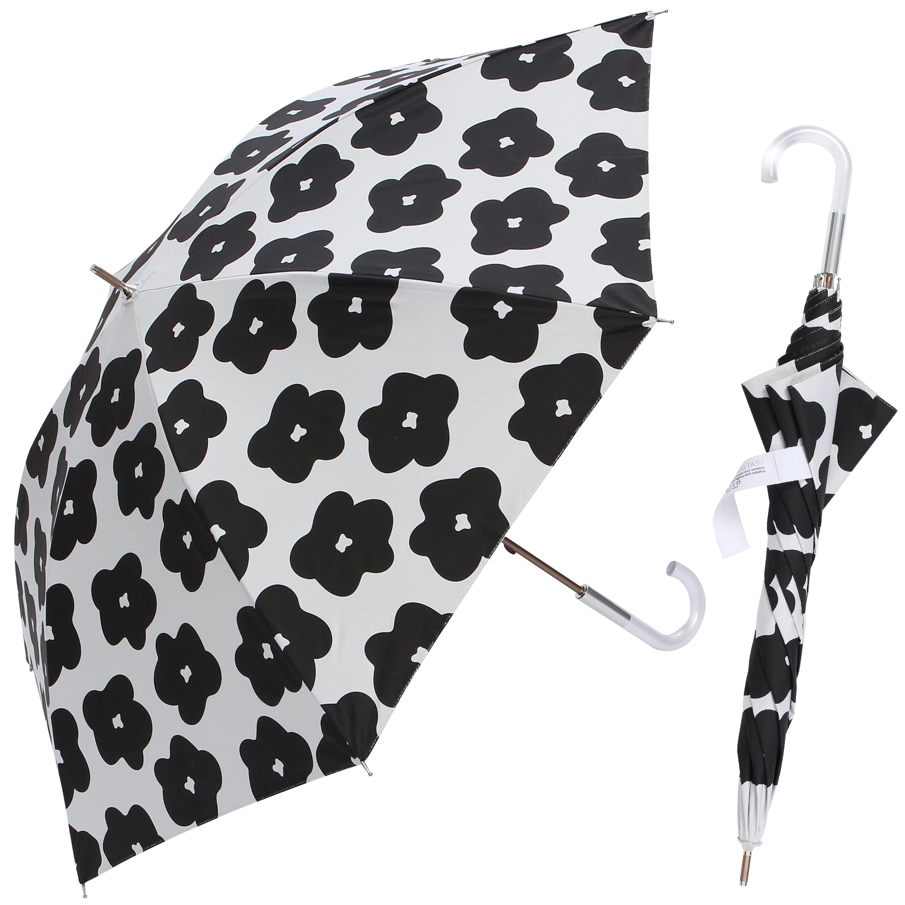 

assa Длинный 55см Предотвращает Температуру Защита от УФ Лучей Легкий Блокировка Тепла Близко Для Солнечных и Дождливых Дней Женский Зонт от Солнца, Зонт, Большой, Широкий, Увеличенный,