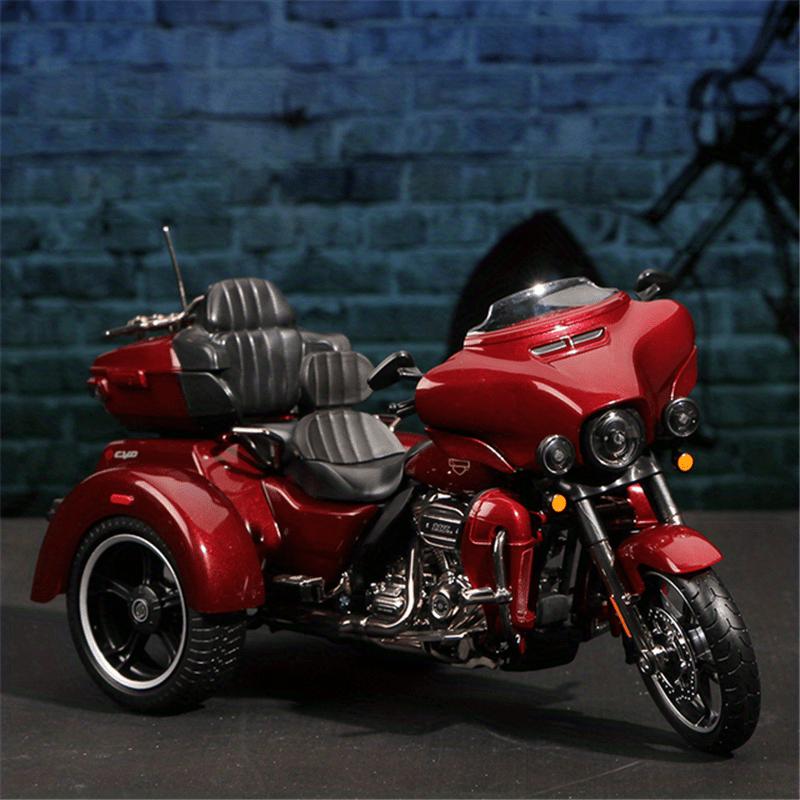 1:12 Harley Davidson 2021 CVO Tri Glide Alloy Classic Motorcycle Model Diecast Leisure Racing Motorcycle Model Kids Gifts Collection красный