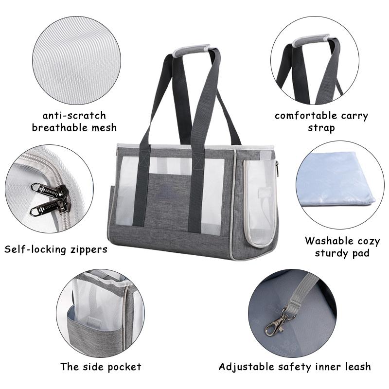 Summer Portable Outdoor Pet Cat Bag Handbag Breathable Transport Shoulder Bag Travel Bag Cat Dog Pet Supplies Accessories