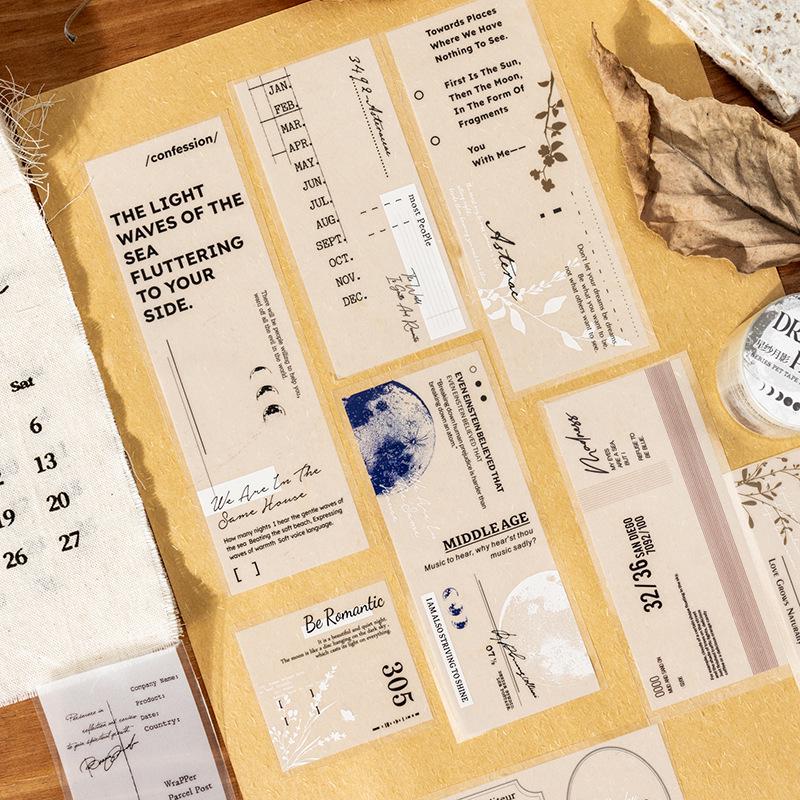 Tomato Sauce Girl Collage PET Tape: Light Painting Series DIY Decoration Stickers