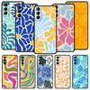Abstract Flower Market Phone Case For Samsung Galaxy S24 S23 S22 S20 Ultra S21 FE 5G S10 S9 Plus S10E S8 Soft Silicone Cover