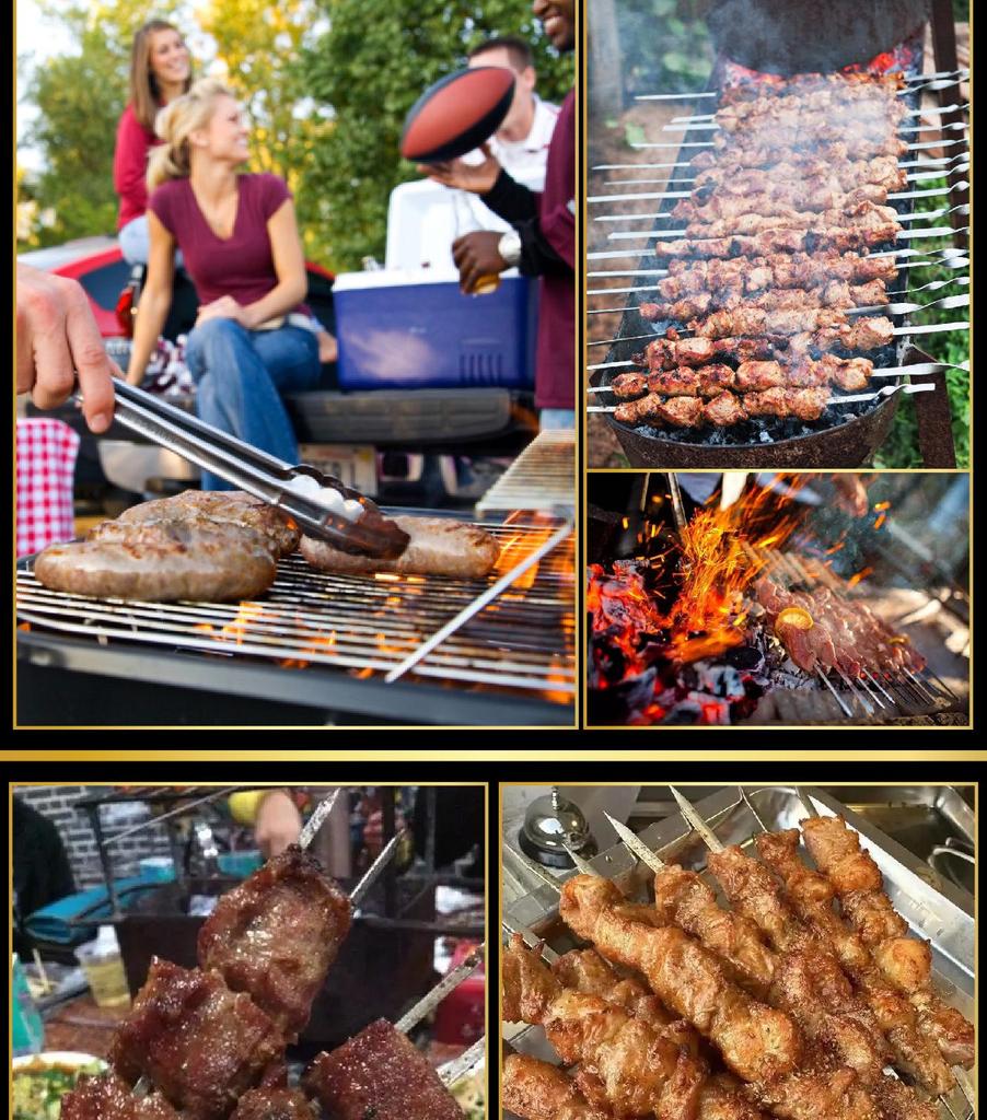 Outdoor BBQ Stainless Steel Tool Set: Knife, Fork, and Spatula