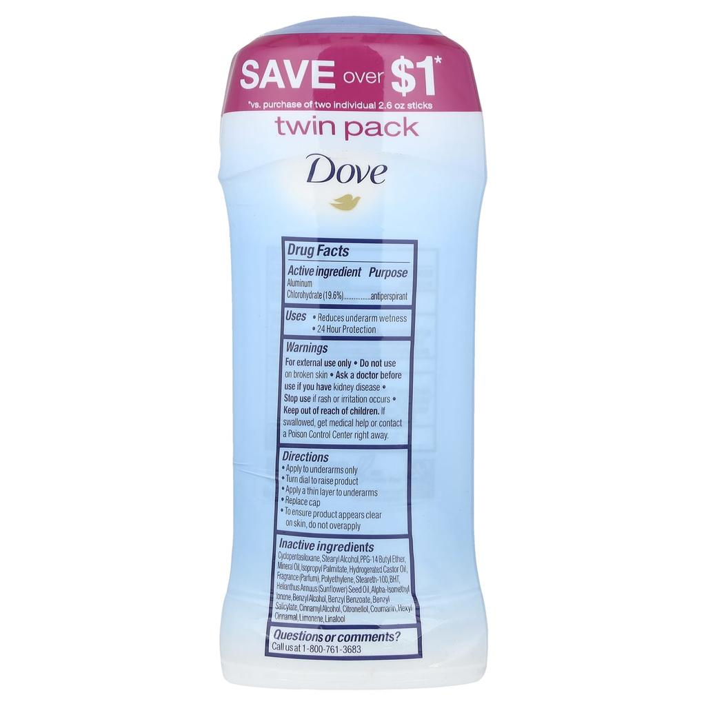 Déodorant Anti-transpirant, Poudre, Lot de 2, 74G (2.6oz) Chaque