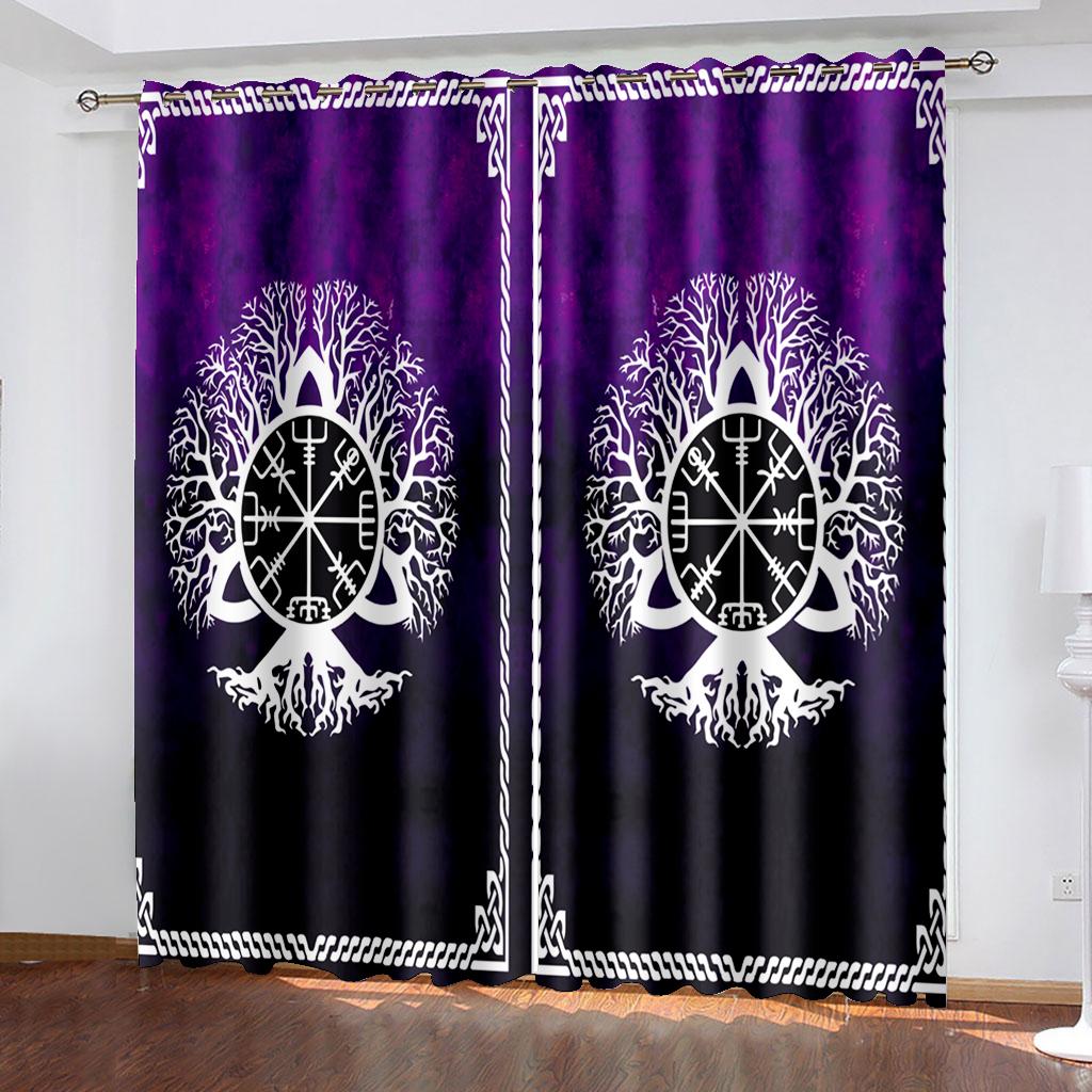 Boho Darkening Window Curtain for Bedroom Retro Blackout Curtain Living Room Bohemian Drapes Decor(2Panels) Cotinas De Sala