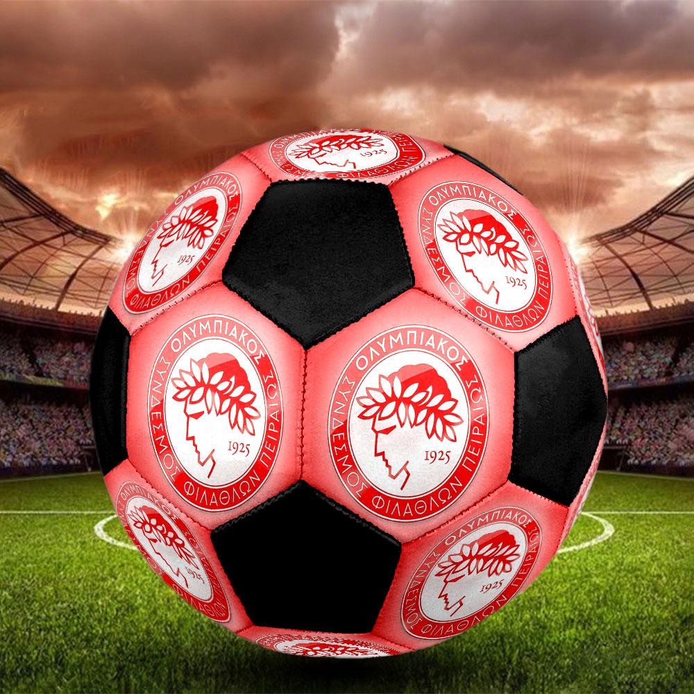 1PC Olympiacos poster size 5 soccer ball PrahaIndoor Soccer Ball Colorful All Ages Machine Stitched PVC Competition Ready Durable High-Bounce