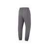 Li Ning Fitness Series Solid Color Mid Waist Comfortable Breathable Versatile Tapered Knit Sports Pants Men bottoms Smoke-Gray AKLT797-3