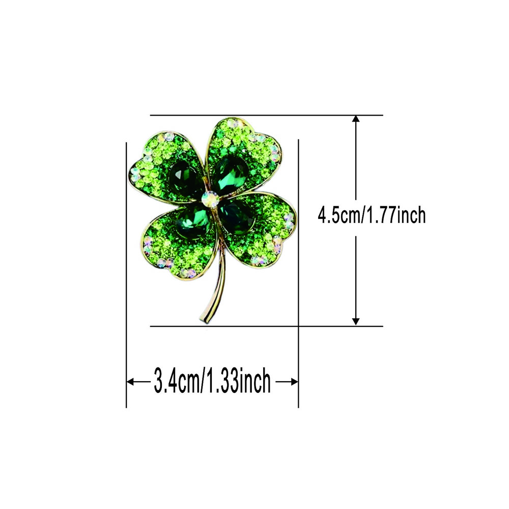 1-piece Four-leaf Clover-shaped Brooch, A High-end Accessory for Clothing, Hats, and Scarves, Featuring An Elegant and Vintage