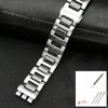 For Swatch solid core metal bracelet  concave convex watch chain YCS Yas YGS iron men and women's steel watchband ceramic strap