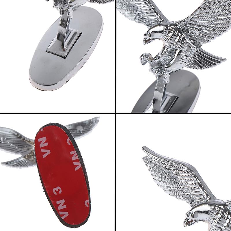 Bil Front Deksel Krom panser Ornament Badge 3D Emblem Angel Eagle For Auto Car