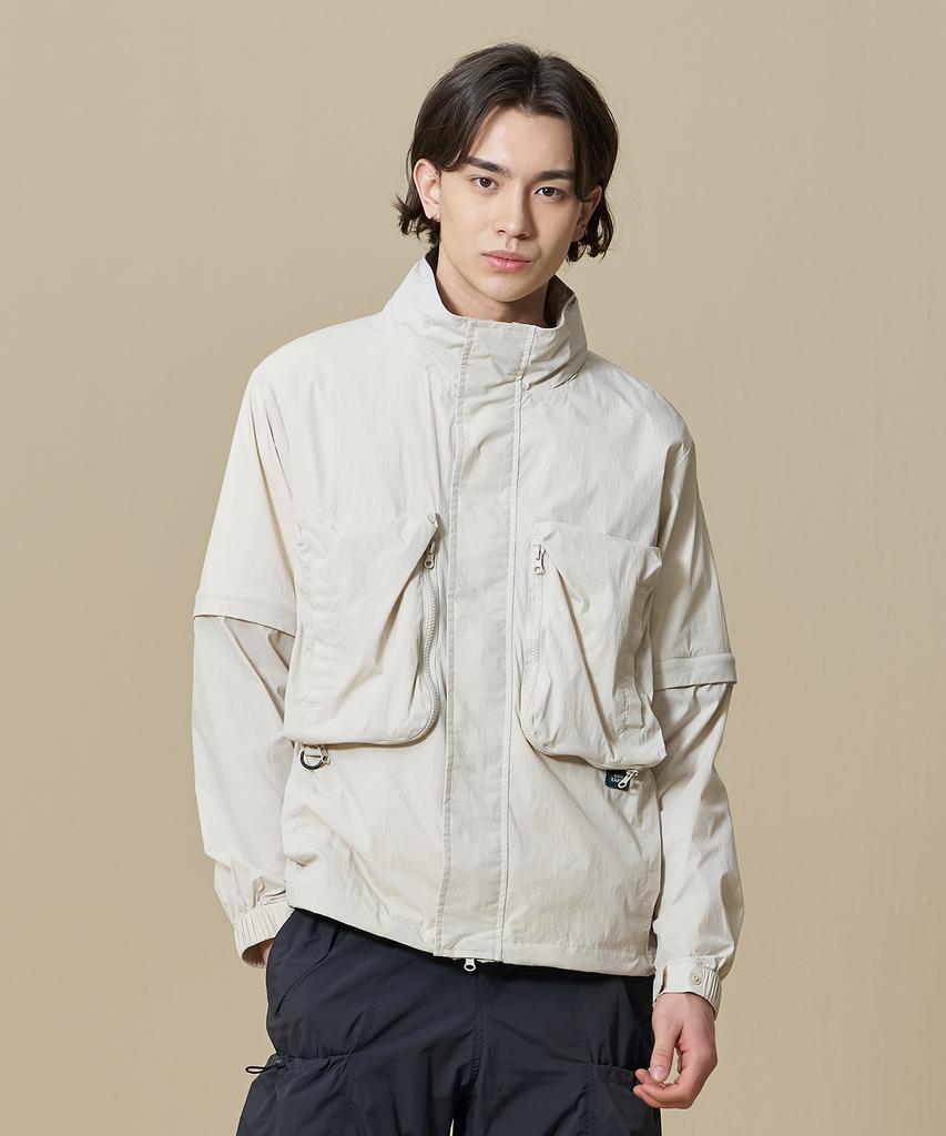 Bbc Earth Utility Convertible Jacket_Cream