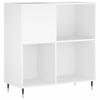 VidaXL Armoire à disques blanc 84,5x38x89 cm bois d'ingénierie 831764