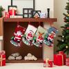 Christmas Stockings Large Capacity Christmas Socks Santa Claus Snowman Christmas Tree Decorative Bag Candy Bags Xmas Gifts Bags