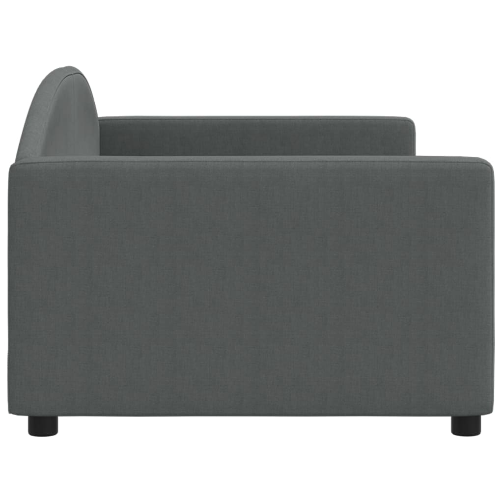 Daybed Dark Grey 90x200 Cm Fabric