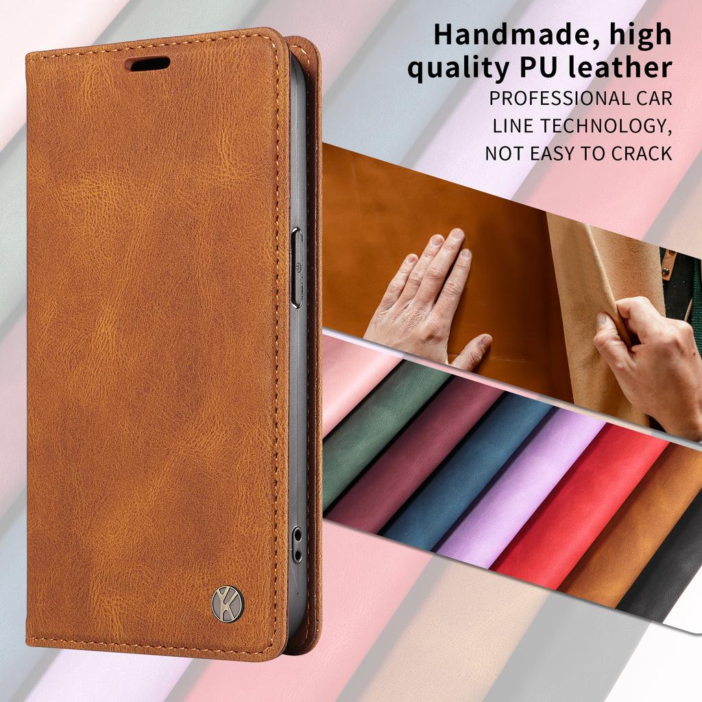 For Honor Magic8 Lite 5G/X9d 5G/X70 5G Leather Cover YIKATU YK-004 Skin-Touch Wallet Phone Cases