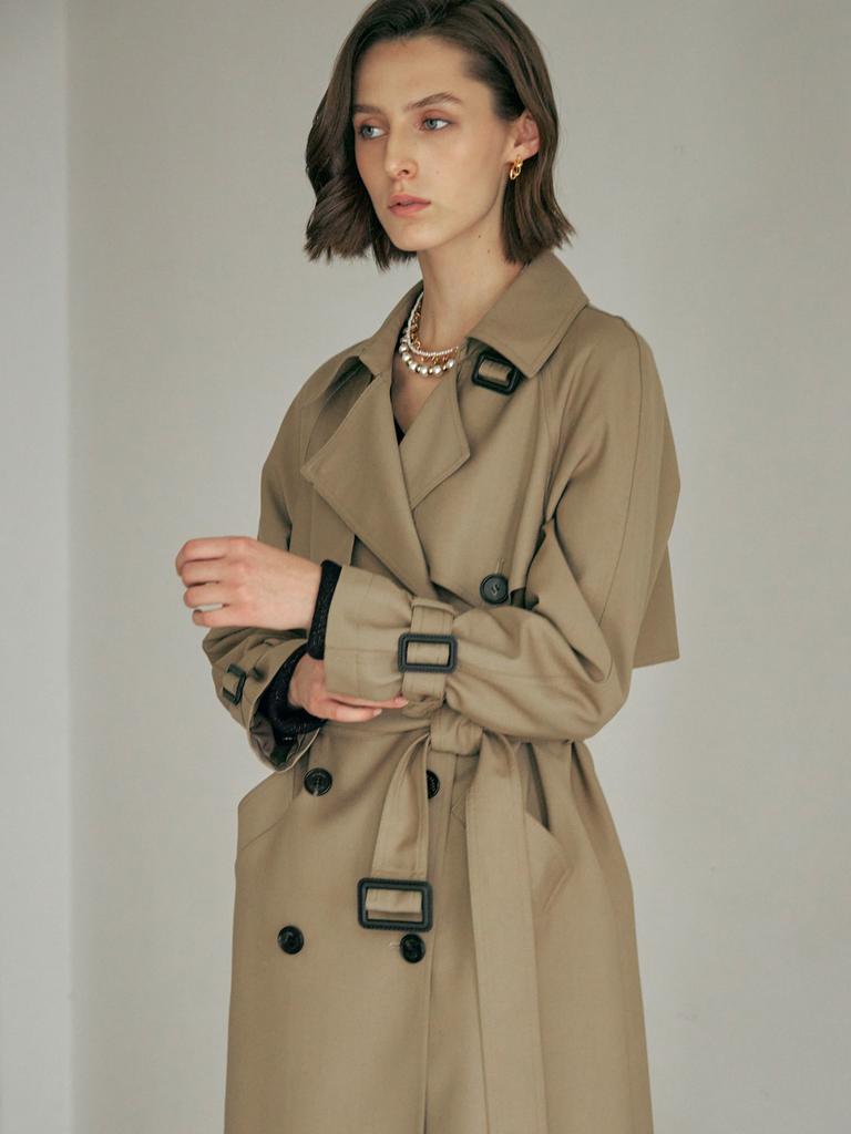 M.Graf Classic Double-Breasted Flap Trench Coat