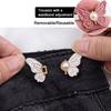 Fashionable Butterfly Shape Jeans Buttons Adjustable Fixed Pants Pins Waist Tightening Tool Safety Pins Scarf Fastening