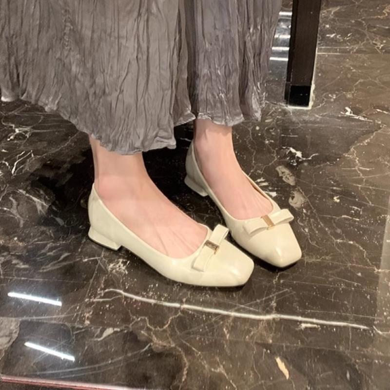 

Fashion Women Square Toe Heeled Shoes New Marie Janes Shoes Trend Chunky Sandals 2025 Sexy Summer New Party Woman Pumps Zapatillas Mujer 35 бежевый