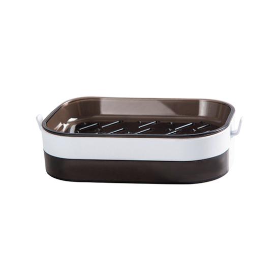 Soap Case Wall Mounted Ventilation Plastic Water Draining Dry Quickly Soap Sponge Dish for Bathroom