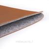 Comfyable Slim Laptop Sleeve for 15" MacBook Air (M4 2025, A3241, M3 2024, A3114 & M2 2023, A2941), Faux Leather Protective Case, Brown