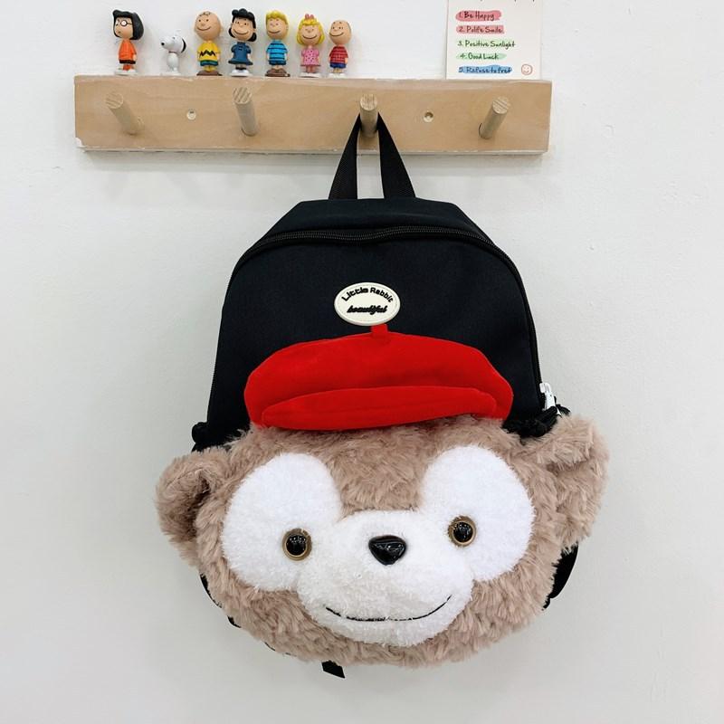 High-value cute backpack plush doll new trend cartoon children's backpack large-capacity spine protection schoolbag