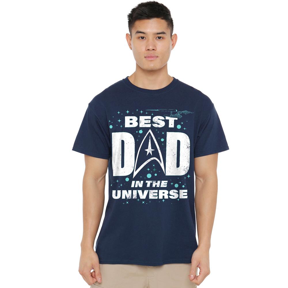 Star Trek Mens Best Dad In the Universe Fathers Day T-Shirt