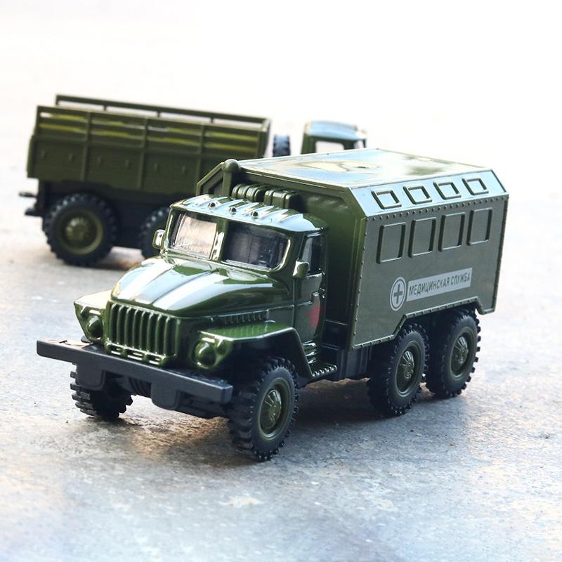 Off-Road Vehicle Model, 1:50 Scale Alloy Diecast Military Truck, Perfect Toy for Kids