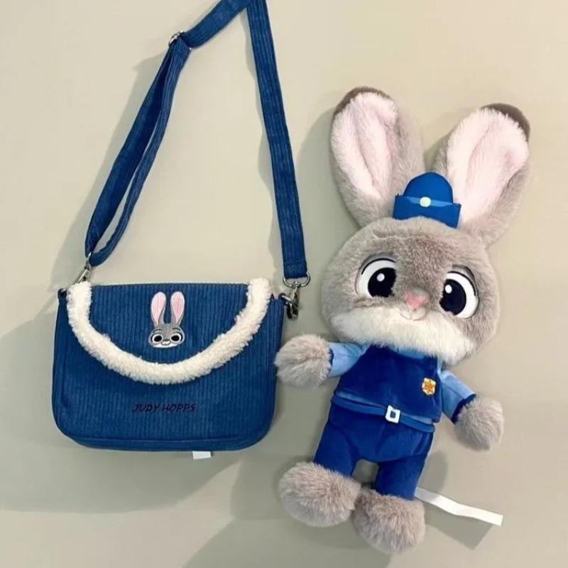 Disney Zootopia 2 Judy Nick Plush Shoulder Bag Detachable Doll Shoulder Bag Girls Women s Fashion Storage Crossbody Bag Gift