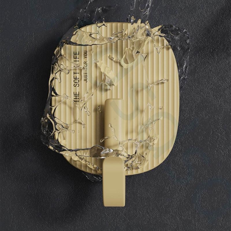 Without Damage Adhesive Wall Hook Portable Without Nail Picture Hangers Waterproof Reusable for Home and Office