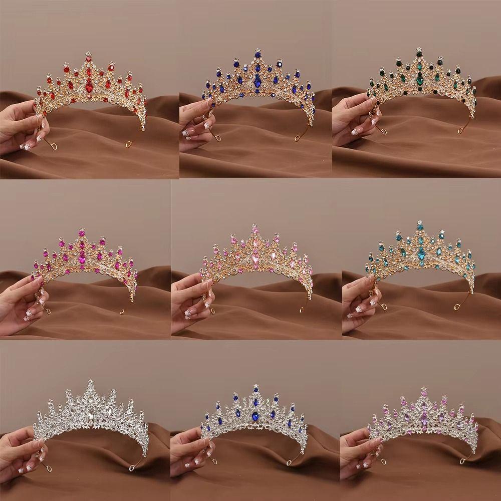 Headdress Wedding Crown Headwear Bride Tiara Retro Romantic Headband  Wedding  Forehead Ornaments