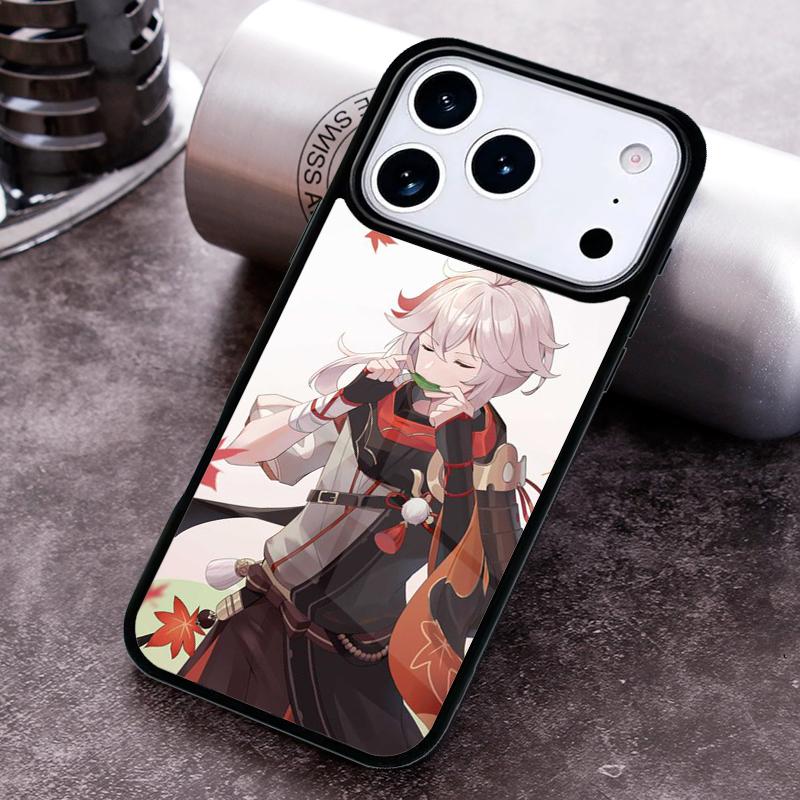Genshin Impact Kaedehara Kazuha Handyhülle für iPhone 17 16 15 Pro Max Air 14 13 12 11 Plus Stoßfeste Hülle