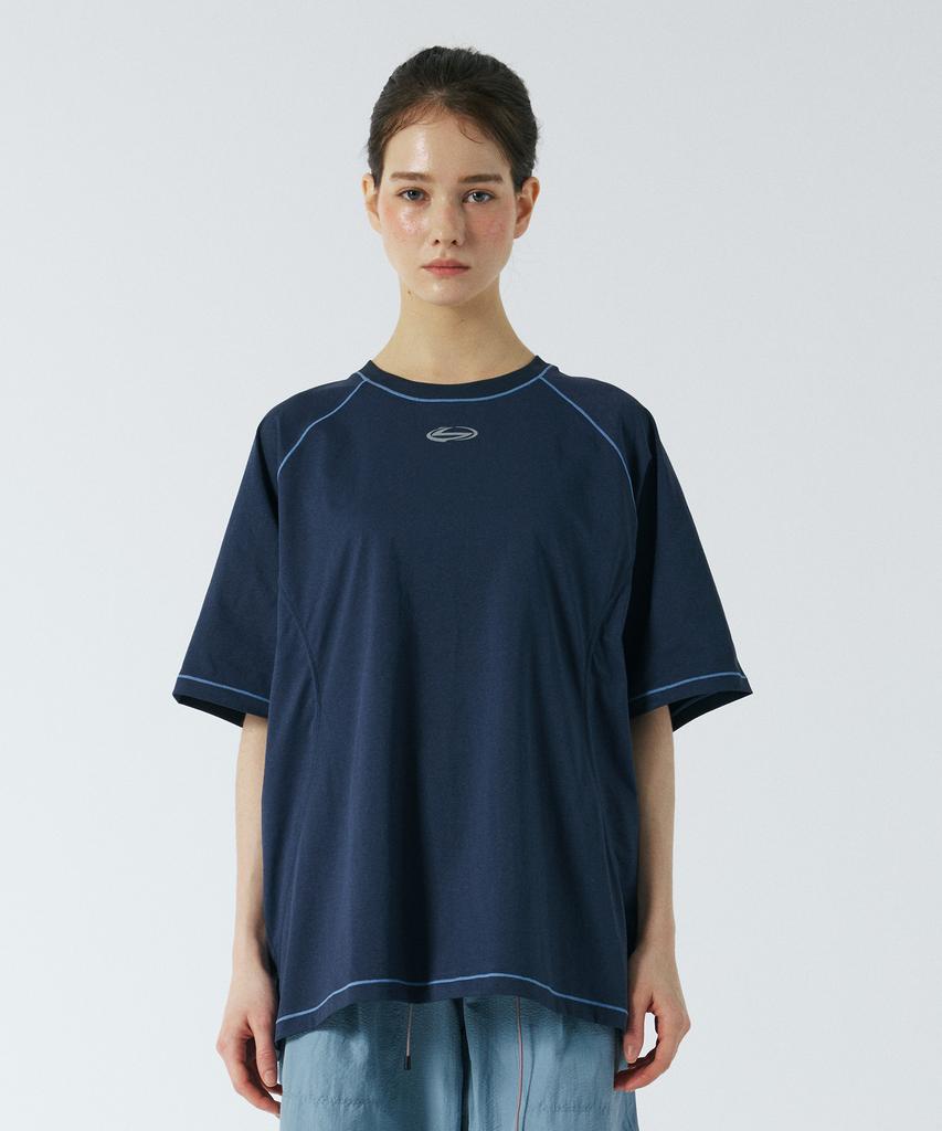 Sanlo [Unisex] Quick-Dry Lightweight Short Sleeve - Navy