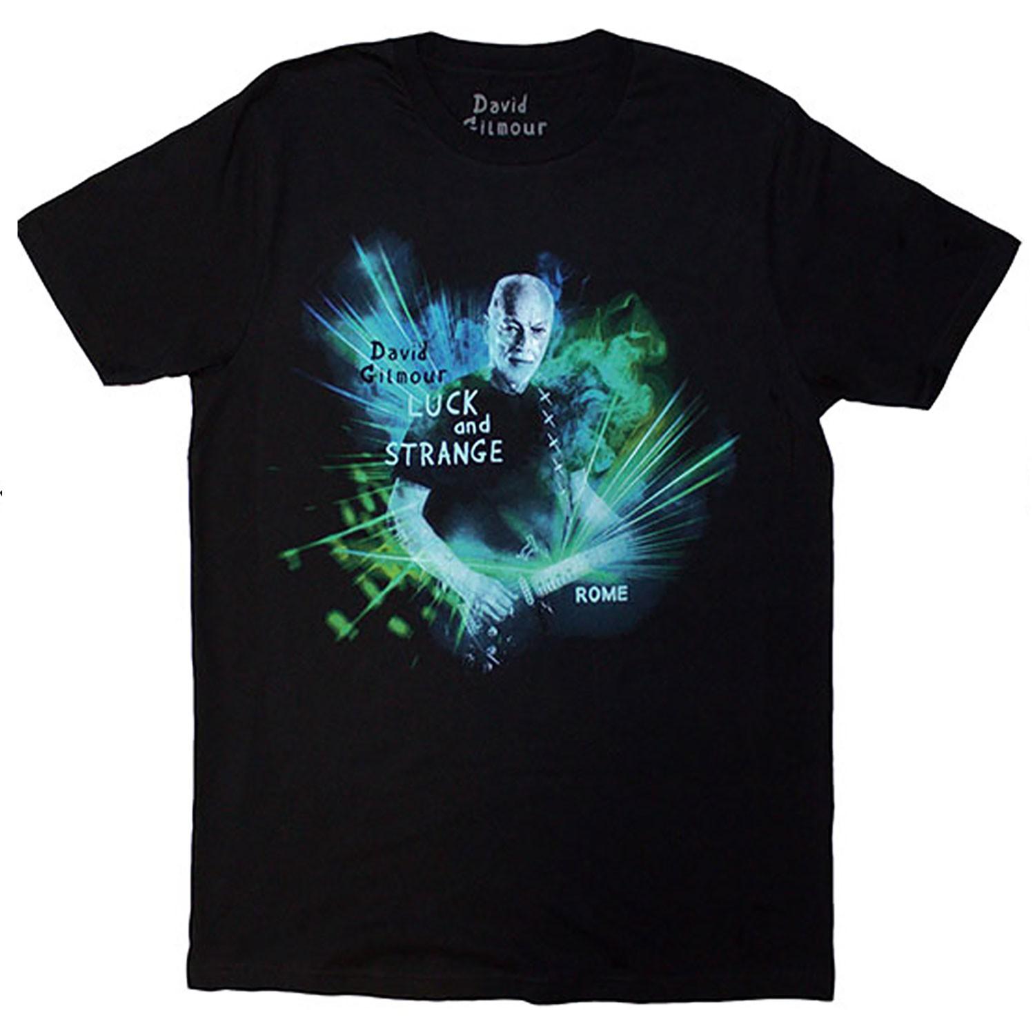 Men s David Gilmour Luck & Strange Rome T-shirt Small Black 2XL