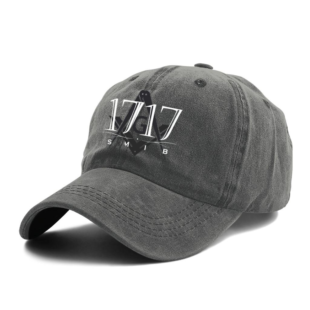Est 1717 Masonic Baseball Caps Peaked Cap Freemason Gold Square Compass Sun Shade Hats For Men Women