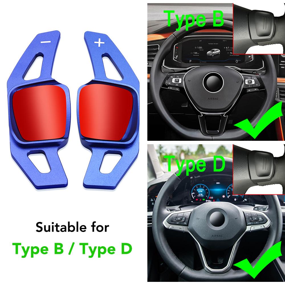 

Подрулевой переключатель для Volkswagen VW Tiguan Jetta MK6 Golf 7 Alltrack MK7 Passat B8 Variant рулевое колесо автомобиля DSG Shifter Extension синий